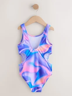 Badkleding*Next - Cutout Swimsuit (3-16yrs) Paars tie-dye