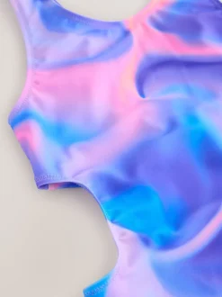 Badkleding*Next - Cutout Swimsuit (3-16yrs) Paars tie-dye