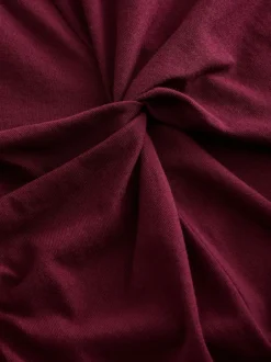 Jurken|Next - Zomerse T-shirtjurk met draai en korte mouwen Paarsblauw
