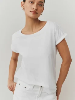 Tops En T-Shirts|Next - Set van 5 T-shirts met kapmouwtjes Paars/blauw/botergeel/roze/wit