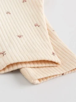Broeken En Leggings*Next Paars/geel/crème met fijne print - Verpakking van 4 babyleggings (0 mnd -2 jr)