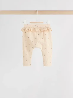 Broeken En Leggings*Next Paars/geel/crème met fijne print - Verpakking van 4 babyleggings (0 mnd -2 jr)