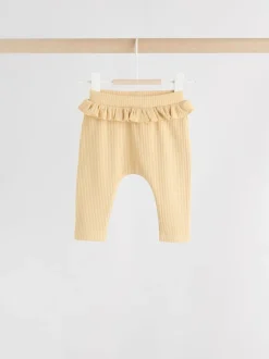 Broeken En Leggings*Next Paars/geel/crème met fijne print - Verpakking van 4 babyleggings (0 mnd -2 jr)