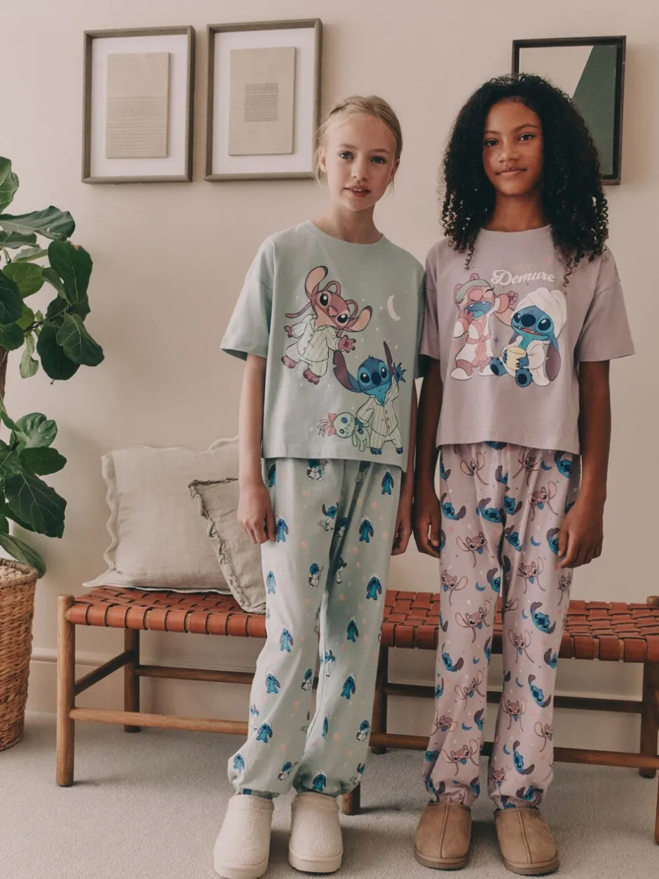 Nachtkleding En Pyjama's|Pyjama's|Next Paars/groen - Lilo & Stitch Joggers Pyjamas 2 Pack (3-16yrs)