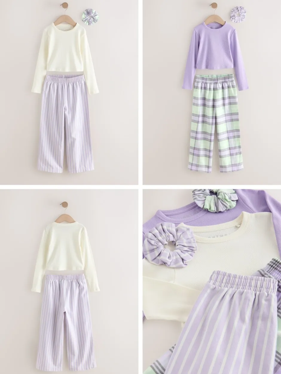 Nachtkleding En Pyjama's|Pyjama's|Next Paars/groen - Set van 2 geweven pyjamabroeken (3-16jr)