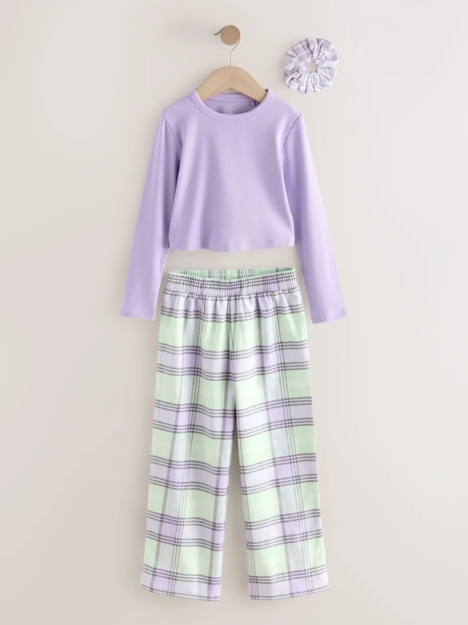 Nachtkleding En Pyjama's|Pyjama's|Next Paars/groen - Set van 2 geweven pyjamabroeken (3-16jr)