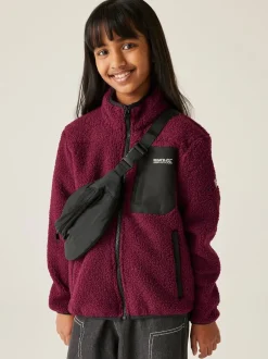 Jassen En Jacks*Regatta - Junior Frankie warme fleece met volledige rits Paarsrood