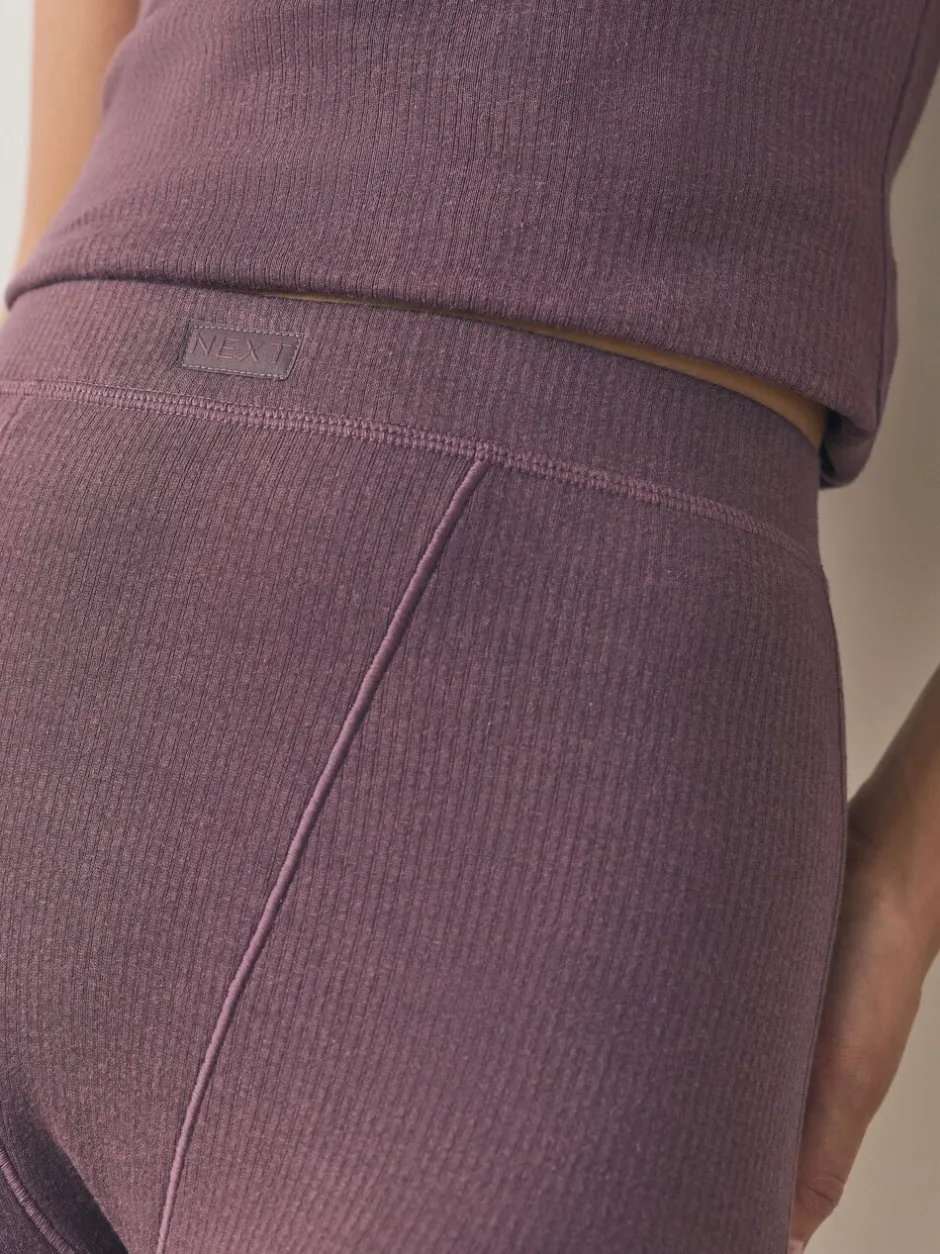Alle Nacht- En Loungekleding*Next - Thermal Maximum Warmth Cosy Ribbed Legging Paarsrood