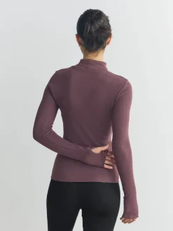 Alle Nacht- En Loungekleding*Next - Thermal Maximum Warmth Cosy Ribbed Roll Neck Top Paarsrood