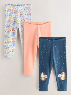 Broeken En Leggings|Next - Verpakking van 3 leggings (3 mnd-7 jr) Paars/roze