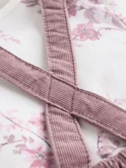 Sets En Combisets|Babypakjes En Babypyjama's*Next Paars/wit - Corduroy Baby Rompertje en Bodysuit met Lange mouwen en Panty's 3 -delige Set (0mnd -2jr)