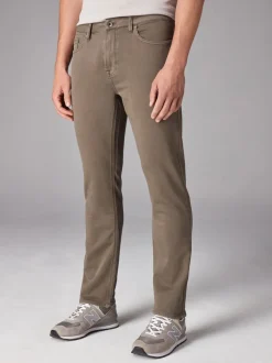Jeans|Next Paddenstoelbruin - Slim Fit - Comfortabele stretchjeans