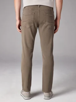 Jeans|Next Paddenstoelbruin - Slim Fit - Comfortabele stretchjeans