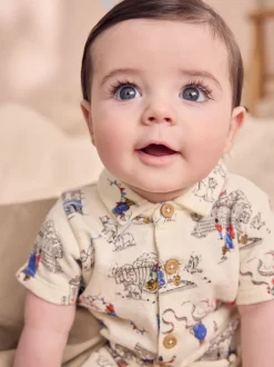 Rompertjes En Tuinbroeken*Next - 100% katoenen Cath Kidston rompertje Paddington Bear Baby met kraagje