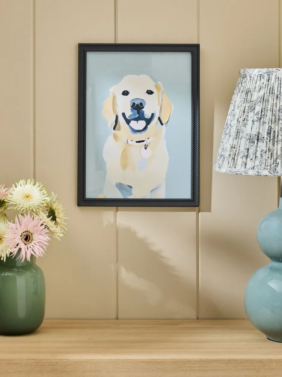 Canvassen En Kunst Voor Aan De Wand*Next Painterly Animal Framed Wall Art Golden retriever
