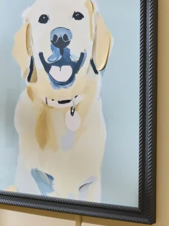 Canvassen En Kunst Voor Aan De Wand*Next Painterly Animal Framed Wall Art Golden retriever