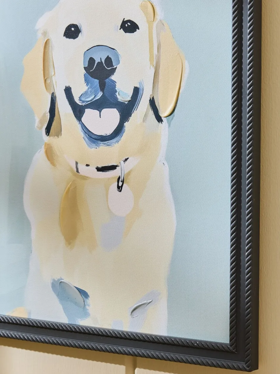 Canvassen En Kunst Voor Aan De Wand*Next Painterly Animal Framed Wall Art Golden retriever