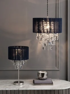 Lampenkappen|Verlichting*Next Palazzo - Easy-fit hanglamp Marineblauw