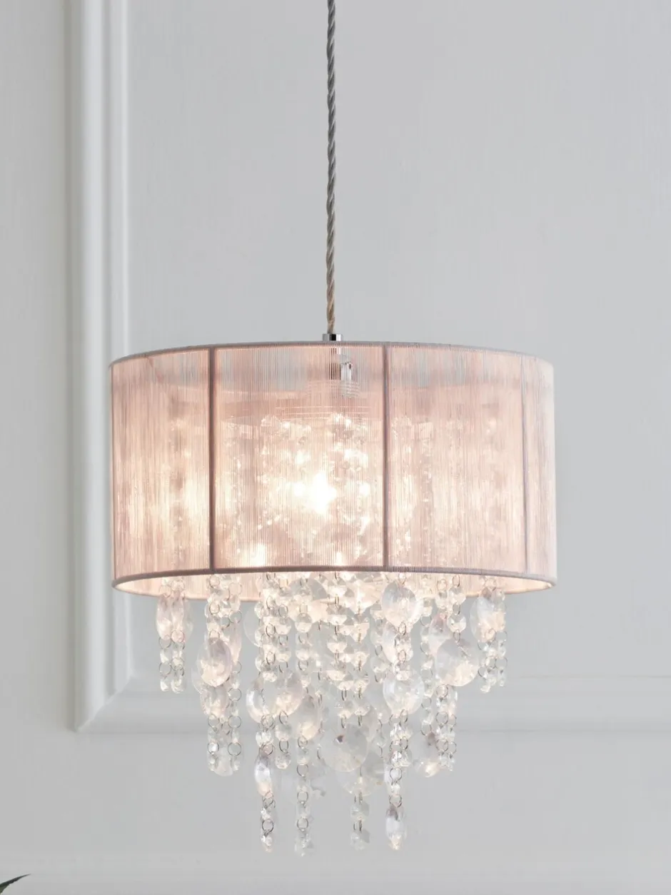 Lampenkappen|Verlichting*Next Palazzo - Easy-fit hanglamp Roze