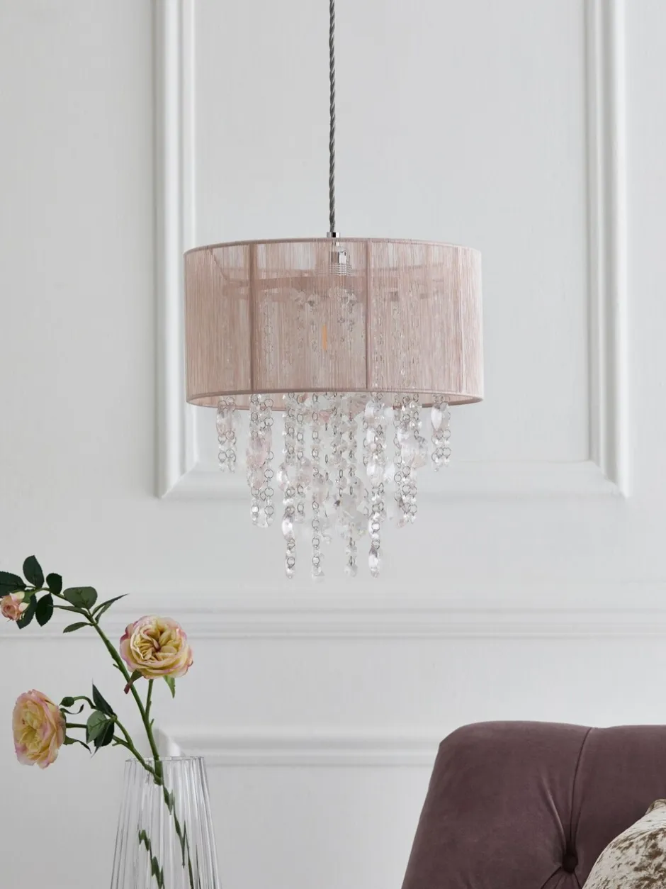 Lampenkappen|Verlichting*Next Palazzo - Easy-fit hanglamp Roze