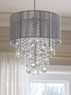 Lampenkappen|Verlichting*Next Palazzo - Easy-fit hanglamp Grijs