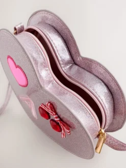 Tassen|Next Pale Pink/ Metallic - Gem Heart Initial Bag