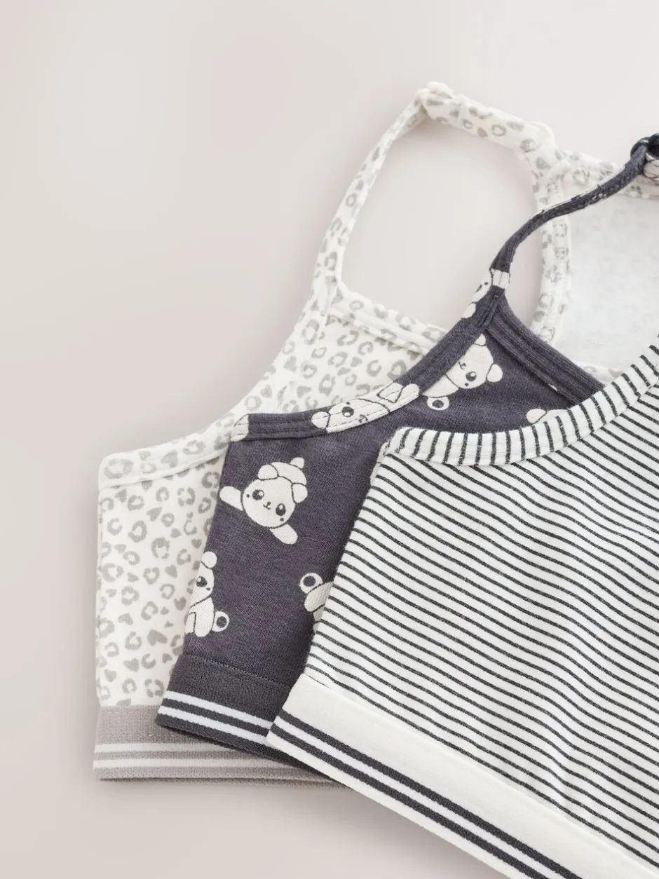 Alle Ondergoed*Next - Set van 3 crop tops (5-16 jr) Panda