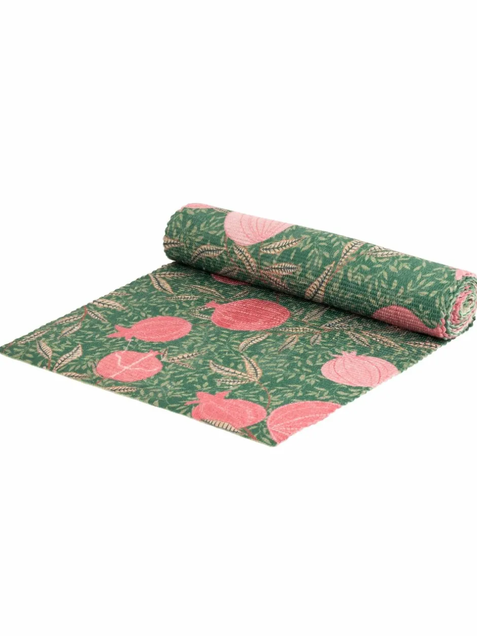 Tafellinnen En Placemats *Paoletti - Grote kersttafelloper met granaatappelprint