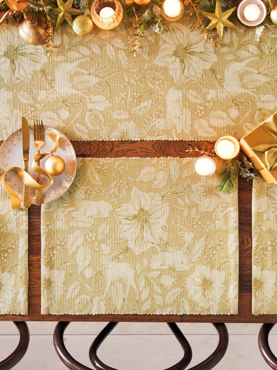 Tafellinnen En Placemats |Paoletti - Grote kersttafelloper met hert