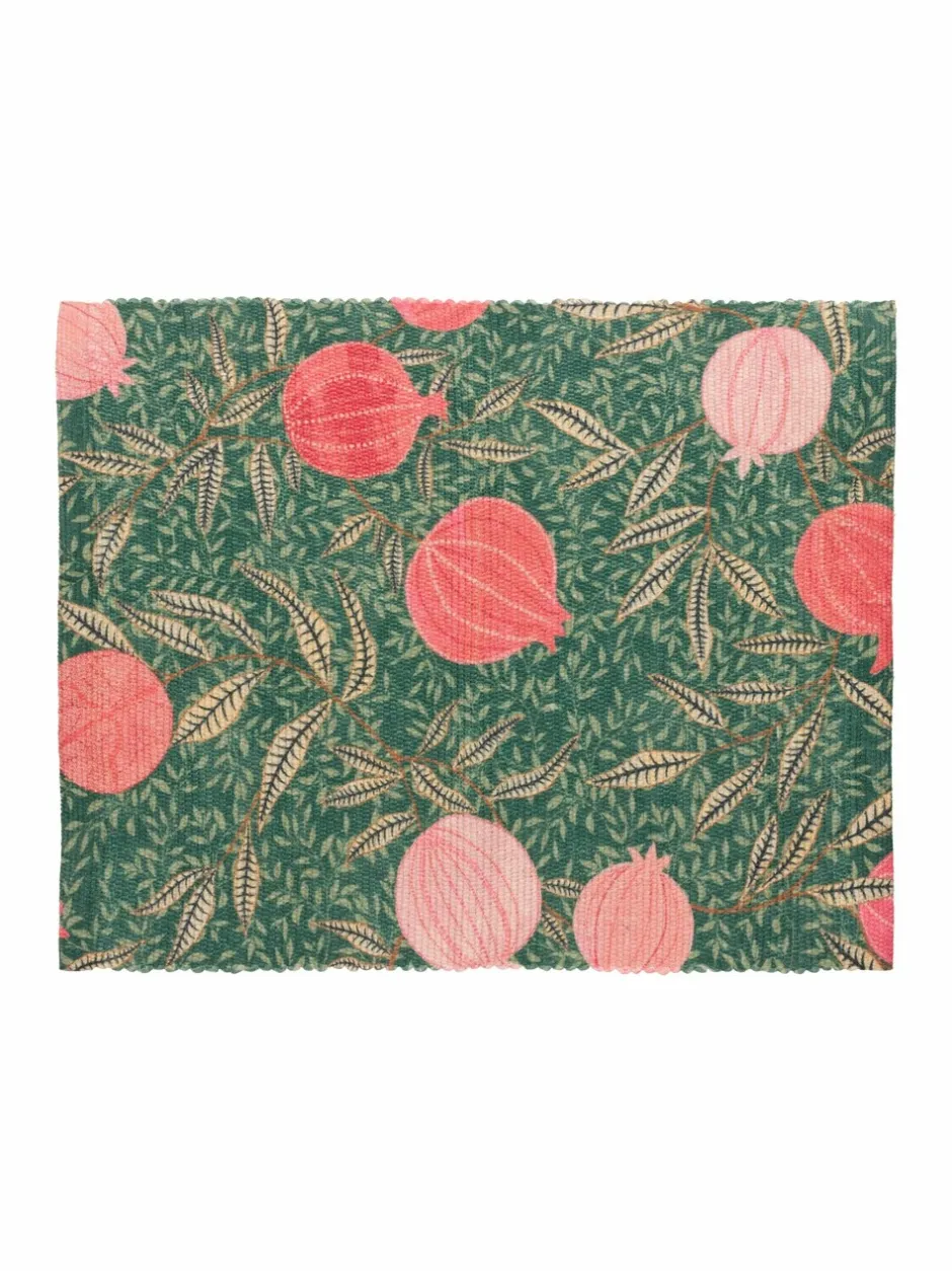 Tafellinnen En Placemats |Paoletti - Set van 4 tafelplacemats in paarsrood