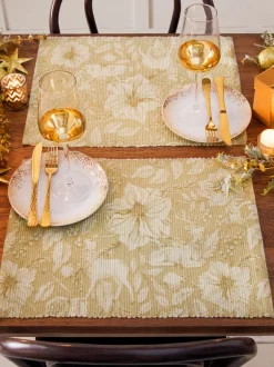 Tafellinnen En Placemats |Paoletti - Set van 4 tafelplacemats met hert