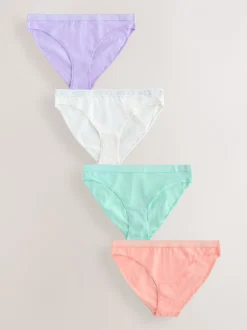 Onderbroeken|Next Pastel - 4 Katoenen slipjes met logotailleband