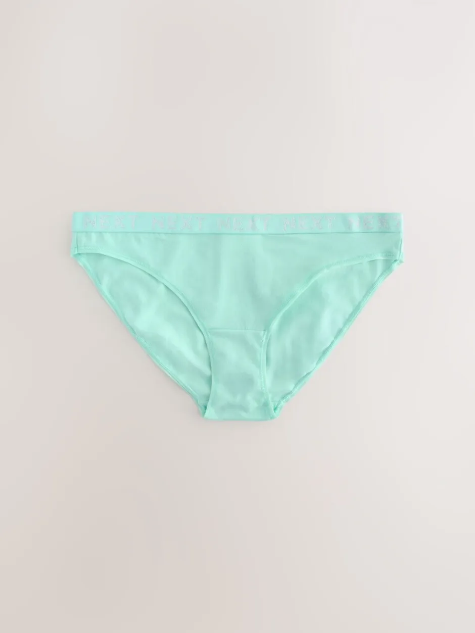 Onderbroeken|Next Pastel - 4 Katoenen slipjes met logotailleband