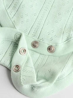 Rompertjes En Hemdjes|Rompertjes En Hemdjes|Next Pastel - 5 Pack Vest Pointelle Baby Bodysuits