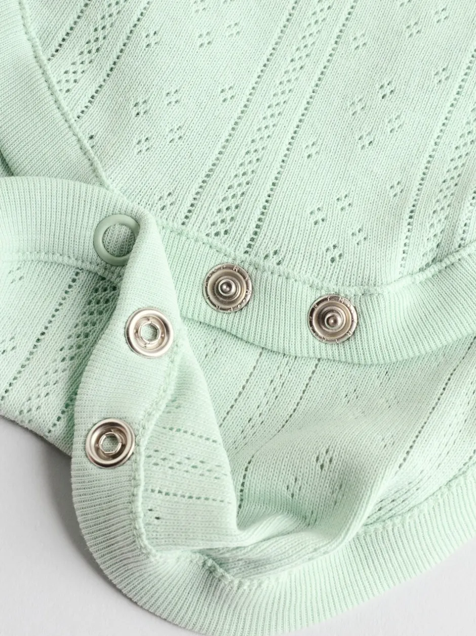 Rompertjes En Hemdjes|Rompertjes En Hemdjes|Next Pastel - 5 Pack Vest Pointelle Baby Bodysuits