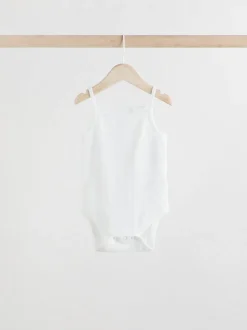 Rompertjes En Hemdjes|Rompertjes En Hemdjes|Next Pastel - 5 Pack Vest Pointelle Baby Bodysuits