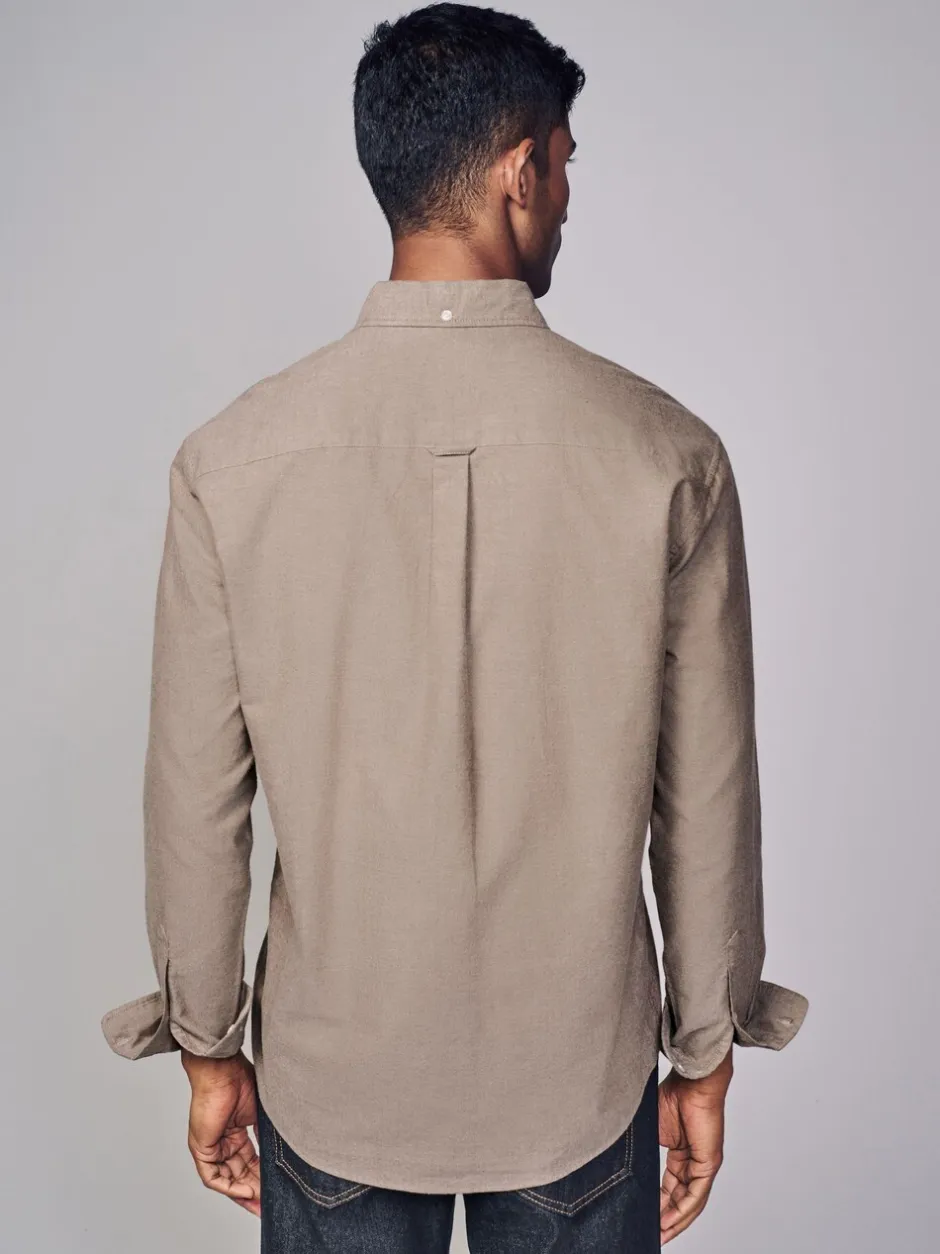 Formele Overhemden*Next Pastel geel naturel - Soft Touch Oxford Long Sleeve Shirt