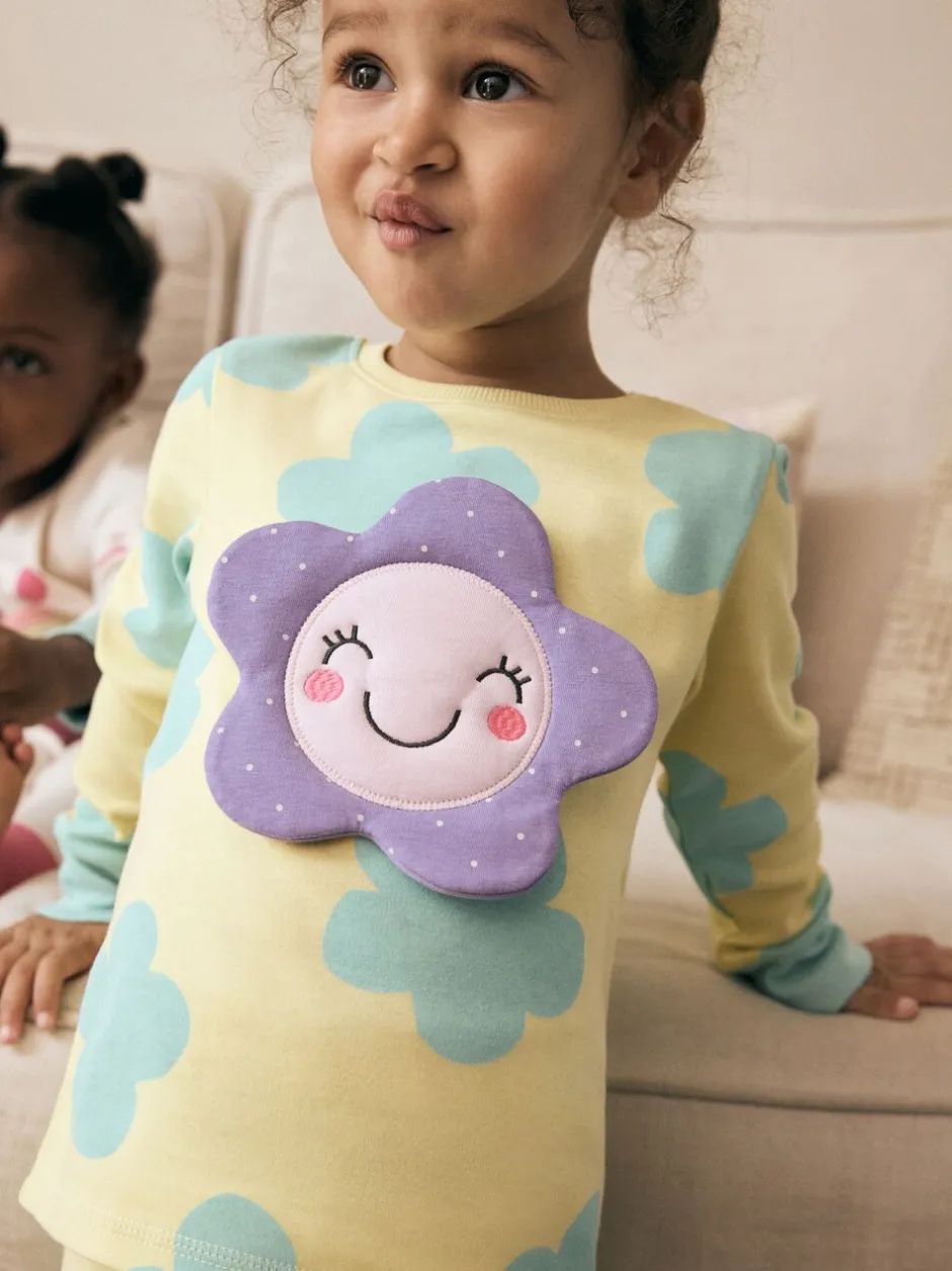 Multipacks|Nachtkleding En Pyjama's*Next Pastel kat/eenhoorn/bloem - Knus pyjama met lange mouwen 3 Pack (9maanden -12jaar)