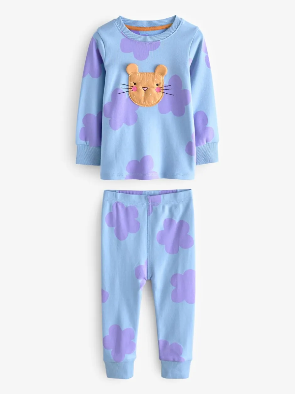 Multipacks|Nachtkleding En Pyjama's*Next Pastel kat/eenhoorn/bloem - Knus pyjama met lange mouwen 3 Pack (9maanden -12jaar)