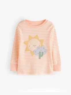 Nachtkleding En Pyjama's|Pyjama's|Next Pastel met tekenfiguurtjesprint - Knus pyjama met lange mouwen 3 Pack (9maanden -12jaar)