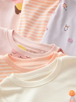Nachtkleding En Pyjama's|Pyjama's|Next Pastel met tekenfiguurtjesprint - Knus pyjama met lange mouwen 3 Pack (9maanden -12jaar)