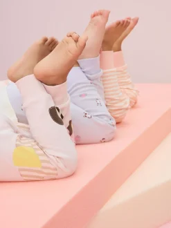 Nachtkleding En Pyjama's|Pyjama's|Next Pastel met tekenfiguurtjesprint - Knus pyjama met lange mouwen 3 Pack (9maanden -12jaar)