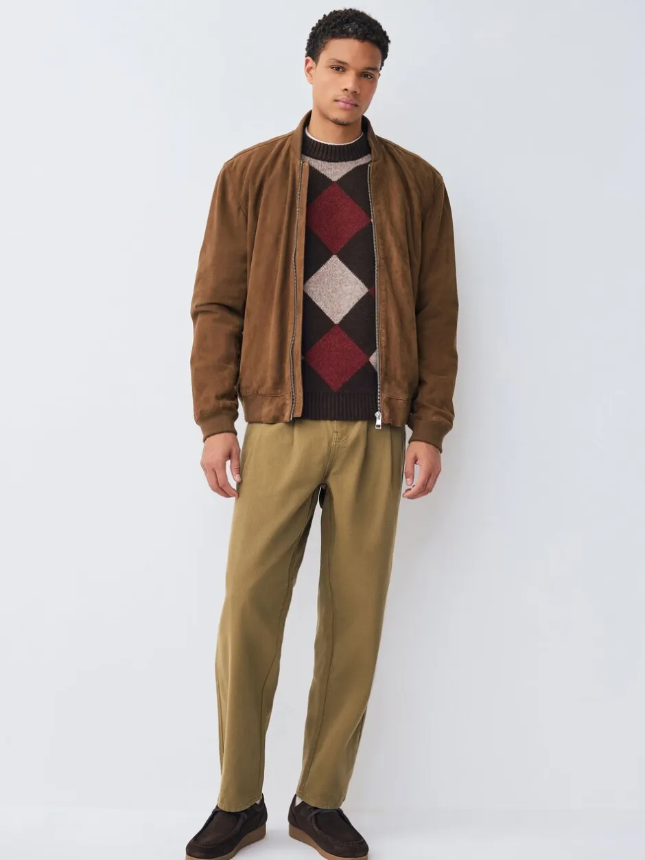 Broeken En Chino's*Next - Authentic Twin Pleated Textured Trousers Pastelgeel