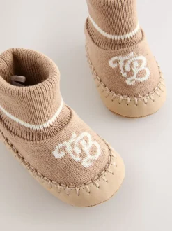 Boots|Baker by Ted Baker - gebreide laarsjes voor Jongens Pastelgeel