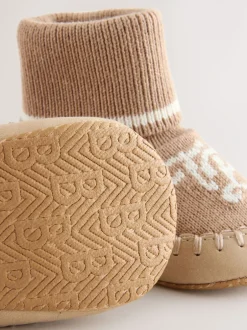 Boots|Baker by Ted Baker - gebreide laarsjes voor Jongens Pastelgeel