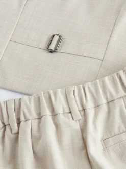 Gelegenheidskleding|Kostuums En Herenvesten|Baker by Ted Baker - set van gilet, overhemd en broek Pastelgeel