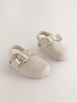 Pantoffels*Baker by Ted Baker - Meisjes Slingback Muiltjes Klomp Pantoffels Pastelgeel