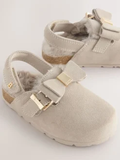 Pantoffels*Baker by Ted Baker - Meisjes Slingback Muiltjes Klomp Pantoffels Pastelgeel