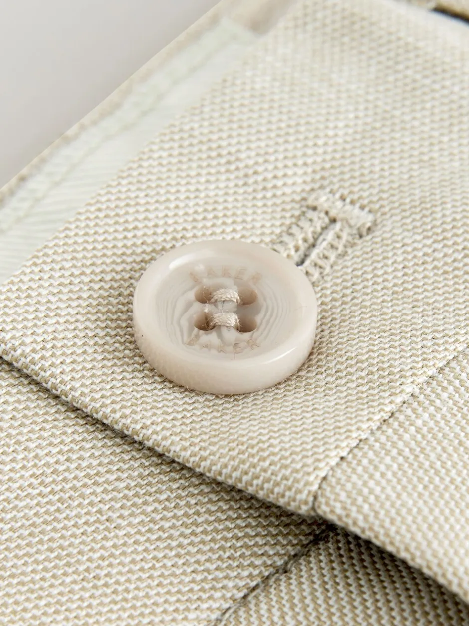 Kostuums En Herenvesten|Baker by Ted Baker Pastelgeel - kostuumbroek