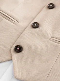 Kostuums En Herenvesten|Baker by Ted Baker - set van overhemd, gilet en short Pastelgeel